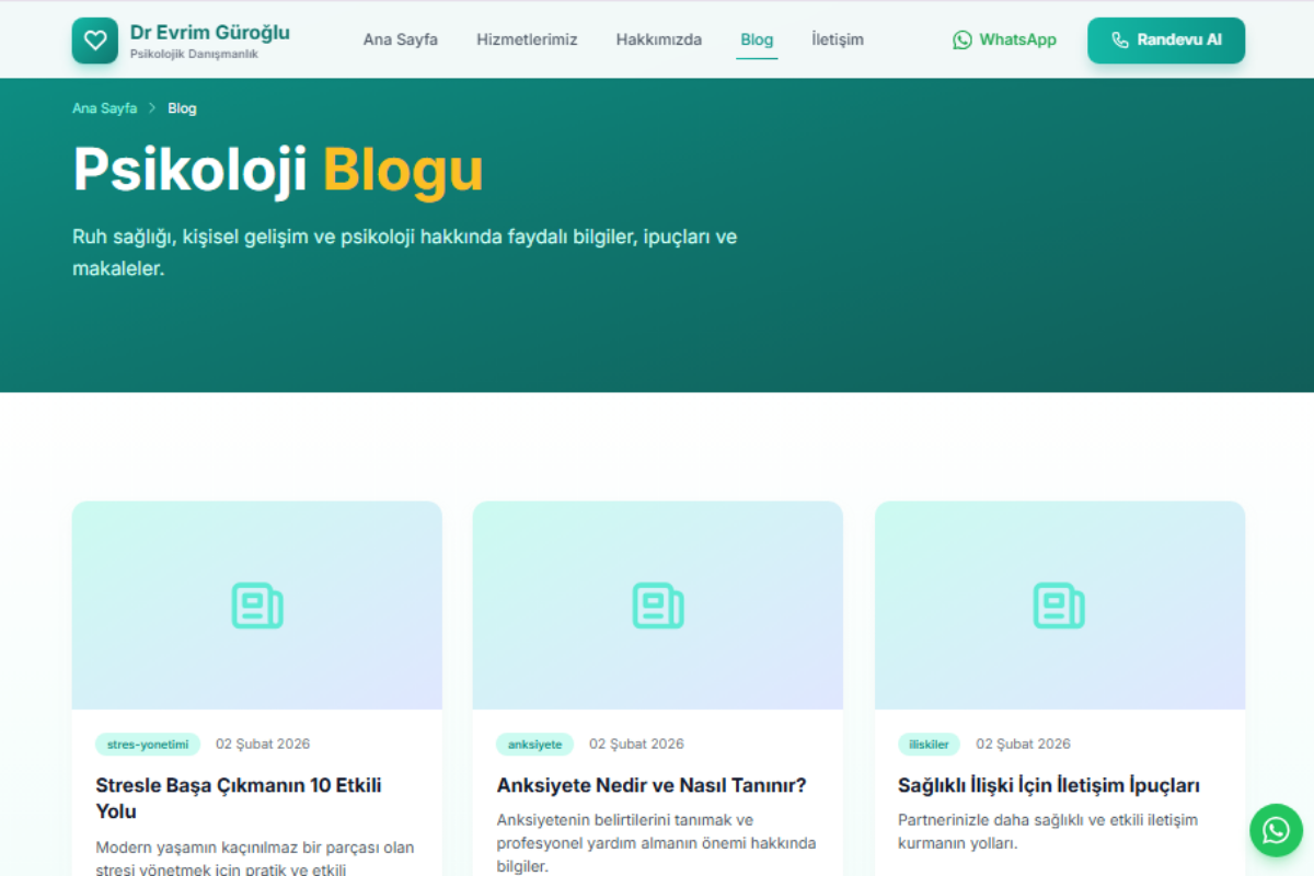 Dr. Evrim Güroğlu – Psikoloji Kliniği Web Sitesi - Görsel 4