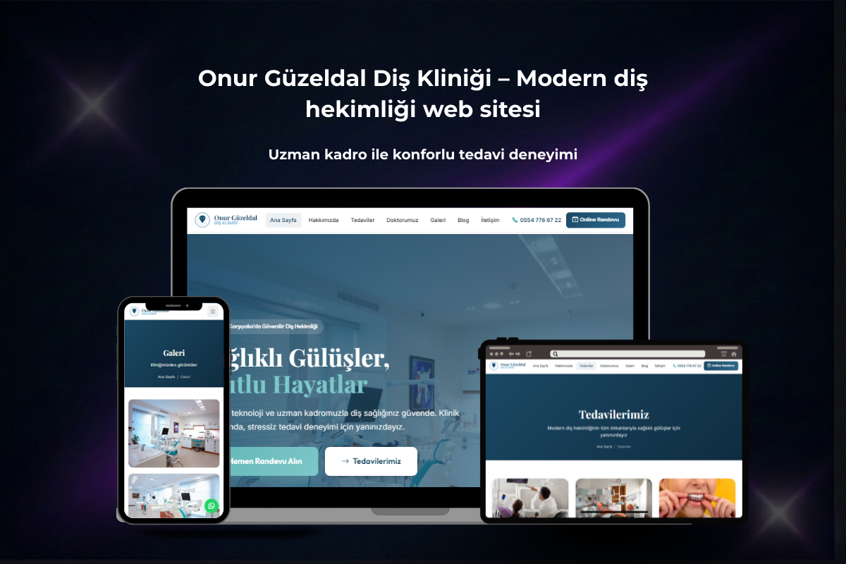 Onur Güzeldal Diş Kliniği – Kurumsal Klinik Web Sitesi